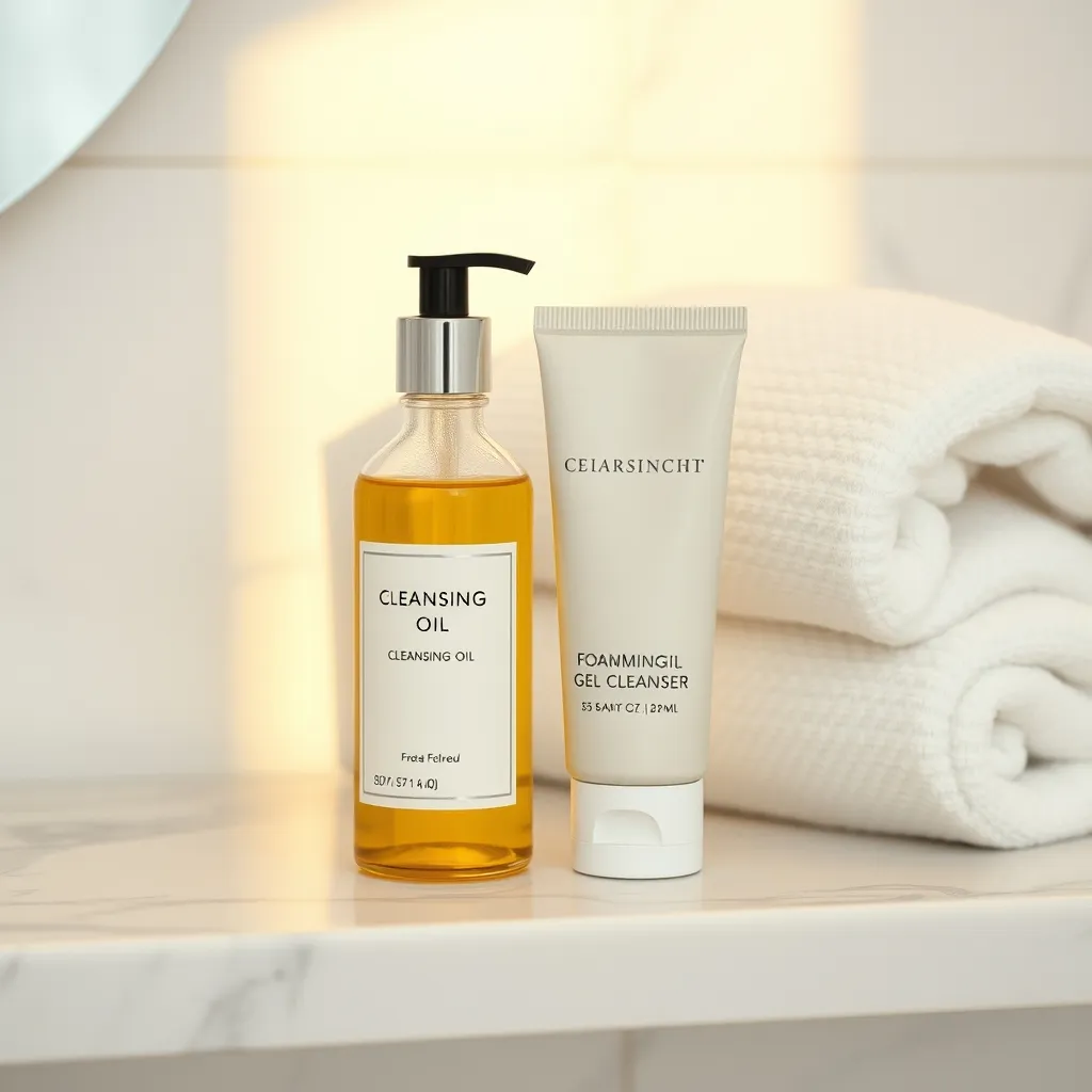 Un nettoyant huileux et un nettoyant aqueux forment le duo essentiel du double nettoyage