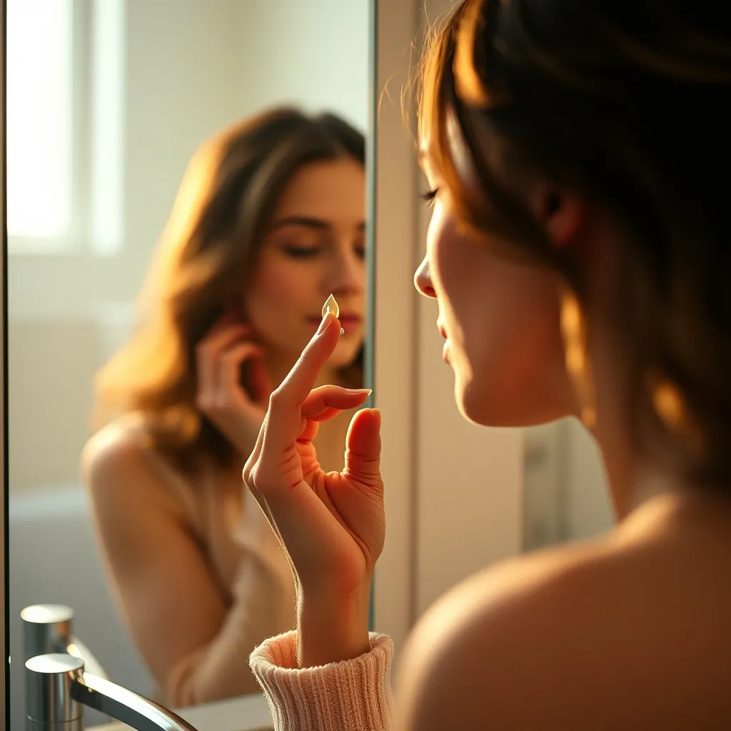 Une petite quantité de rétinol suffit pour l'ensemble du visage, appliquée sur peau propre et sèche