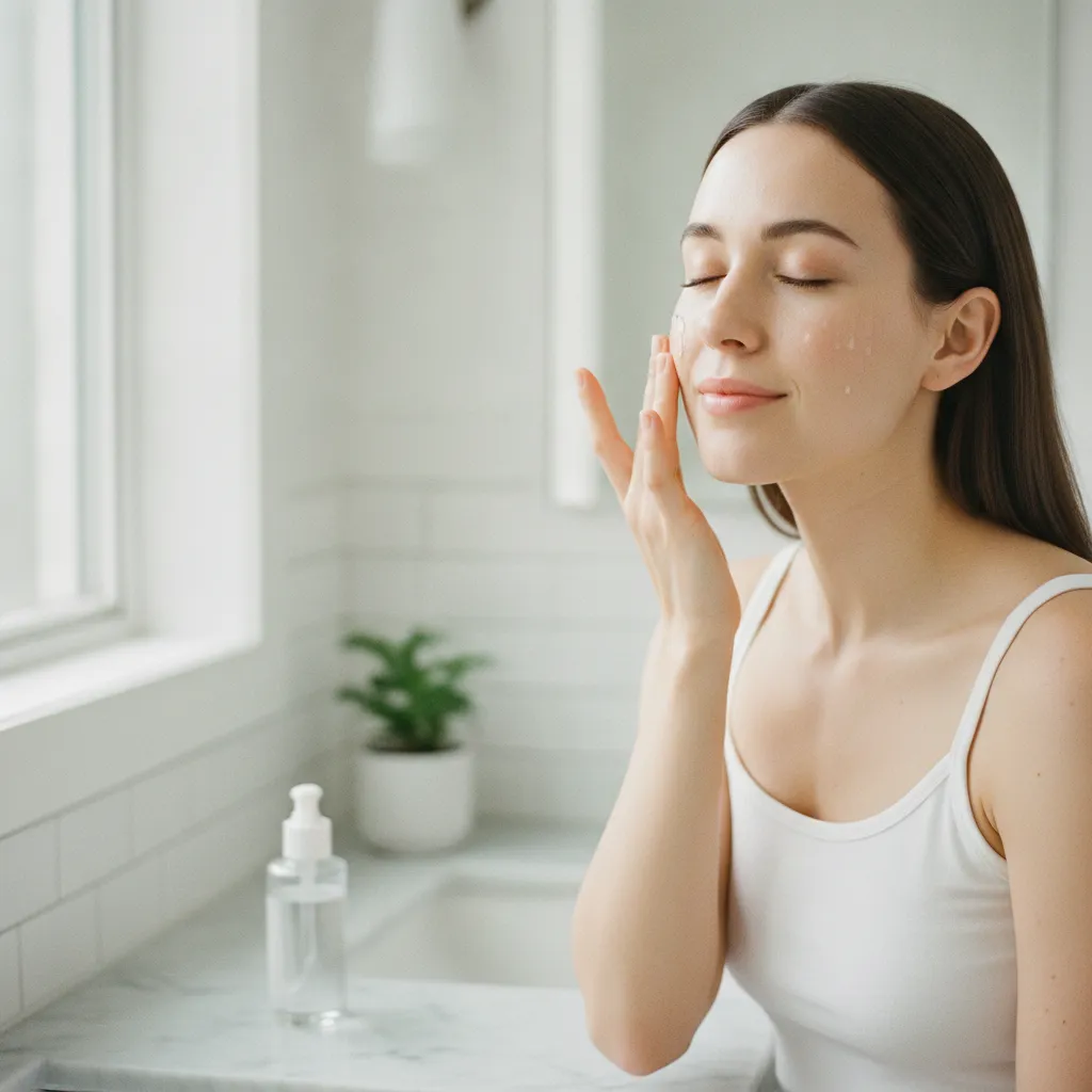 La technique presser-relâcher permet au sérum de pénétrer sans irriter la peau