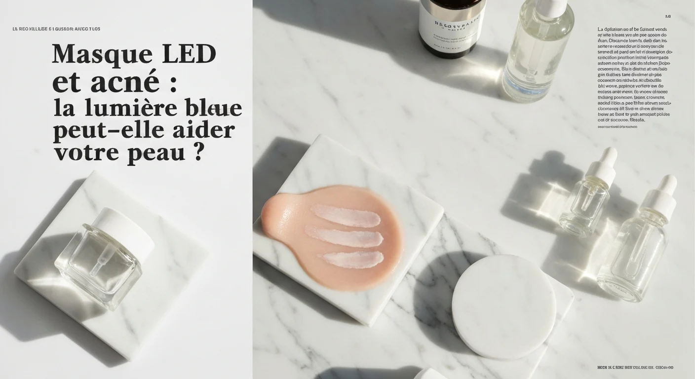 Masque LED et acné : la lumière bleue peut-elle aider votre peau ?