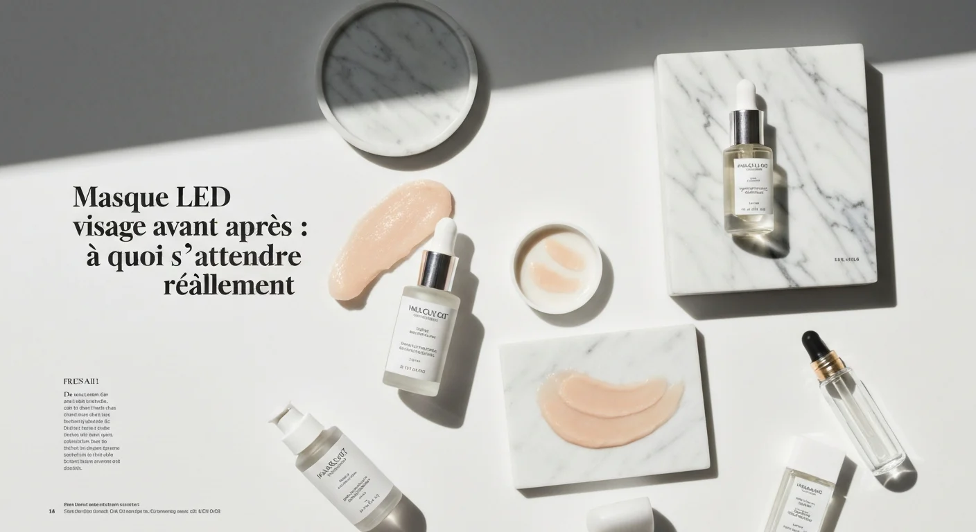 Masque LED visage avant après : à quoi s'attendre réellement