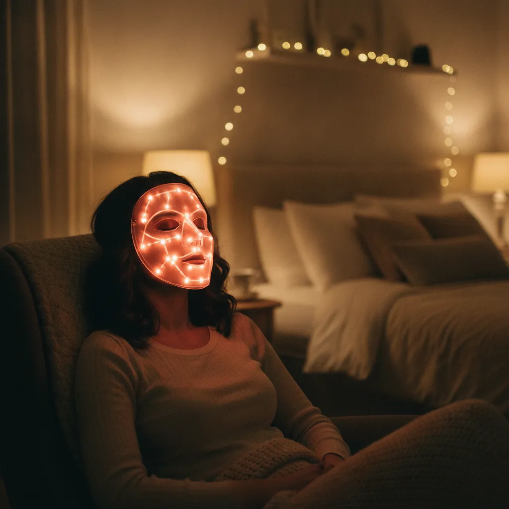 La photothérapie LED complète la routine topique pour réguler les imperfections