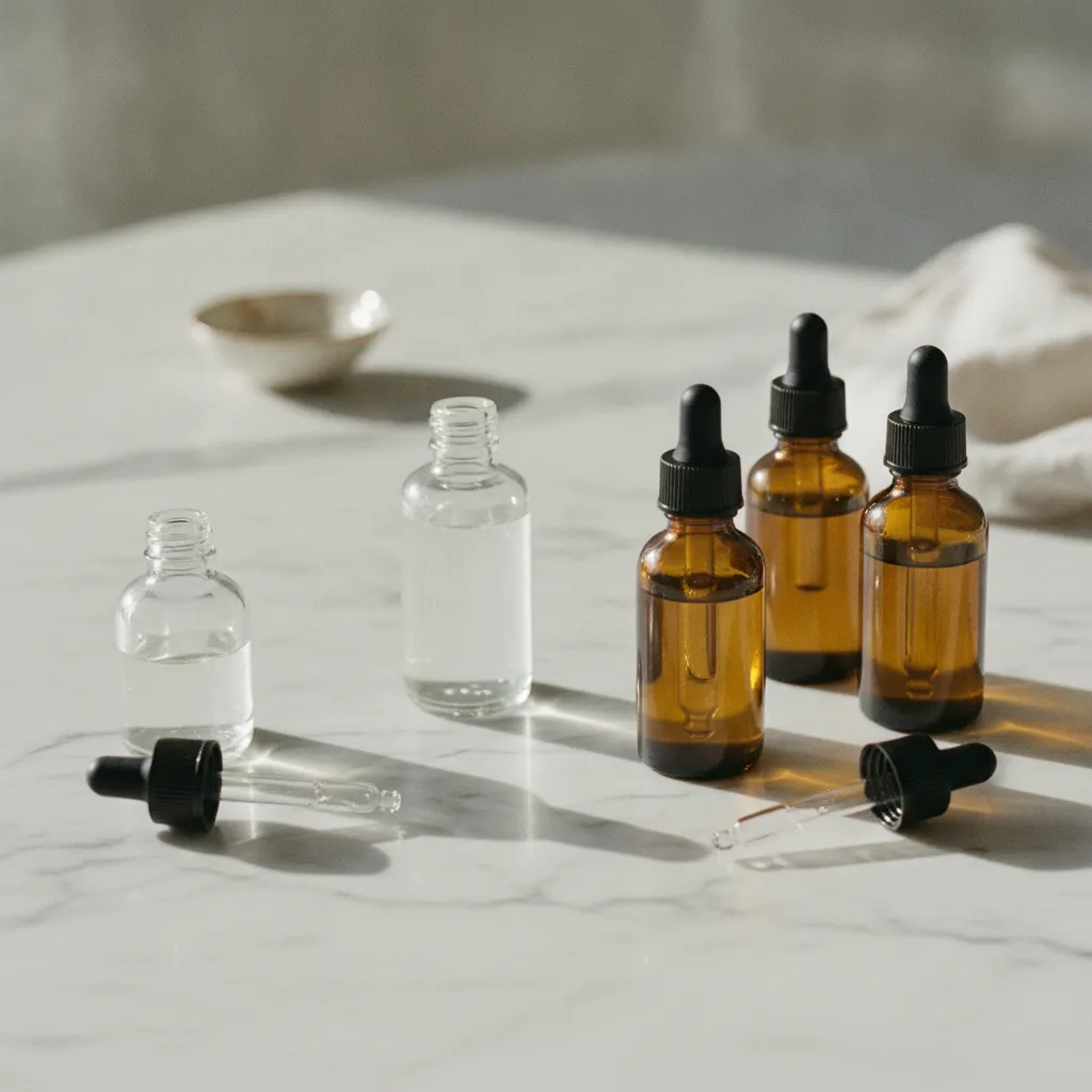 Sérums à base de niacinamide et BHA, actifs clés pour affiner le grain de peau