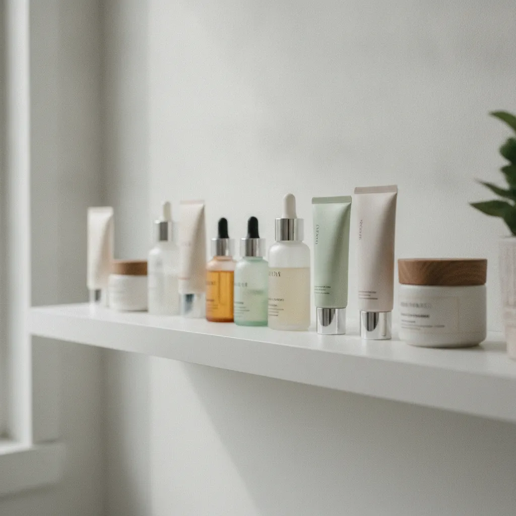 Gammes de produits professionnels utilisés lors des soins visage en institut