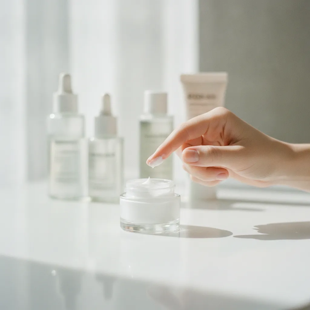 Une noisette de crème suffit pour couvrir le visage et le cou au quotidien