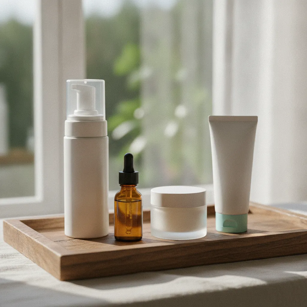 La crème de jour s'intègre dans une routine complète avec sérum et protection solaire