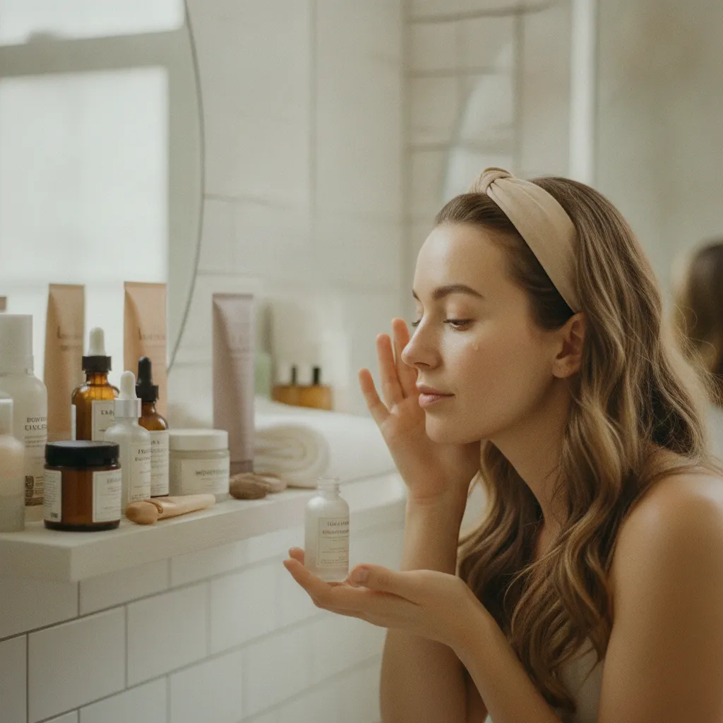 Routine complète du soir avec sérum et crème anti-rides