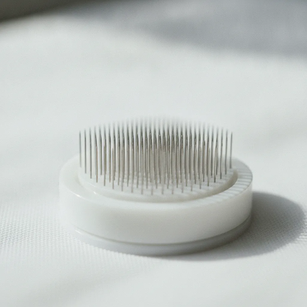 Les micro-aiguilles du dermapen créent des perforations verticales précises dans la peau