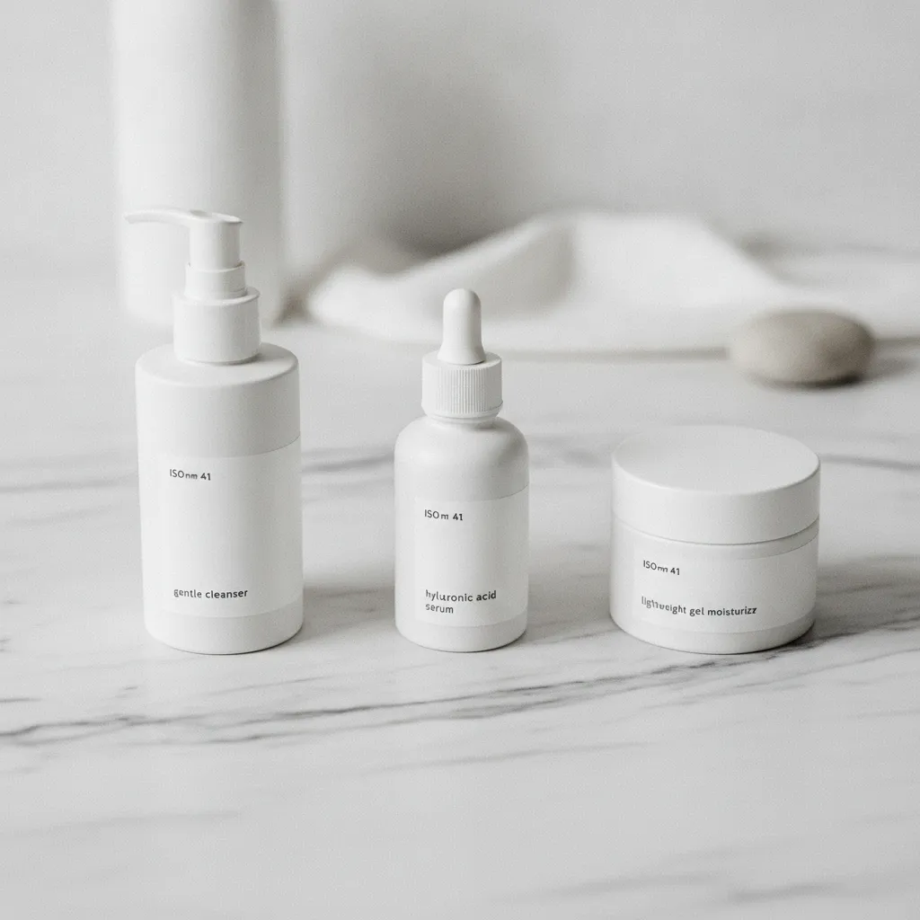 Une routine minimaliste en trois étapes suffit pour rééquilibrer la peau grasse déshydratée