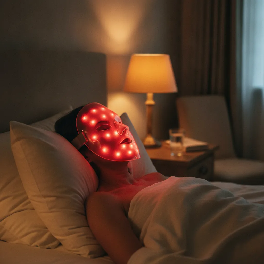 La luminothérapie LED rouge stimule la production de collagène en complément des soins topiques