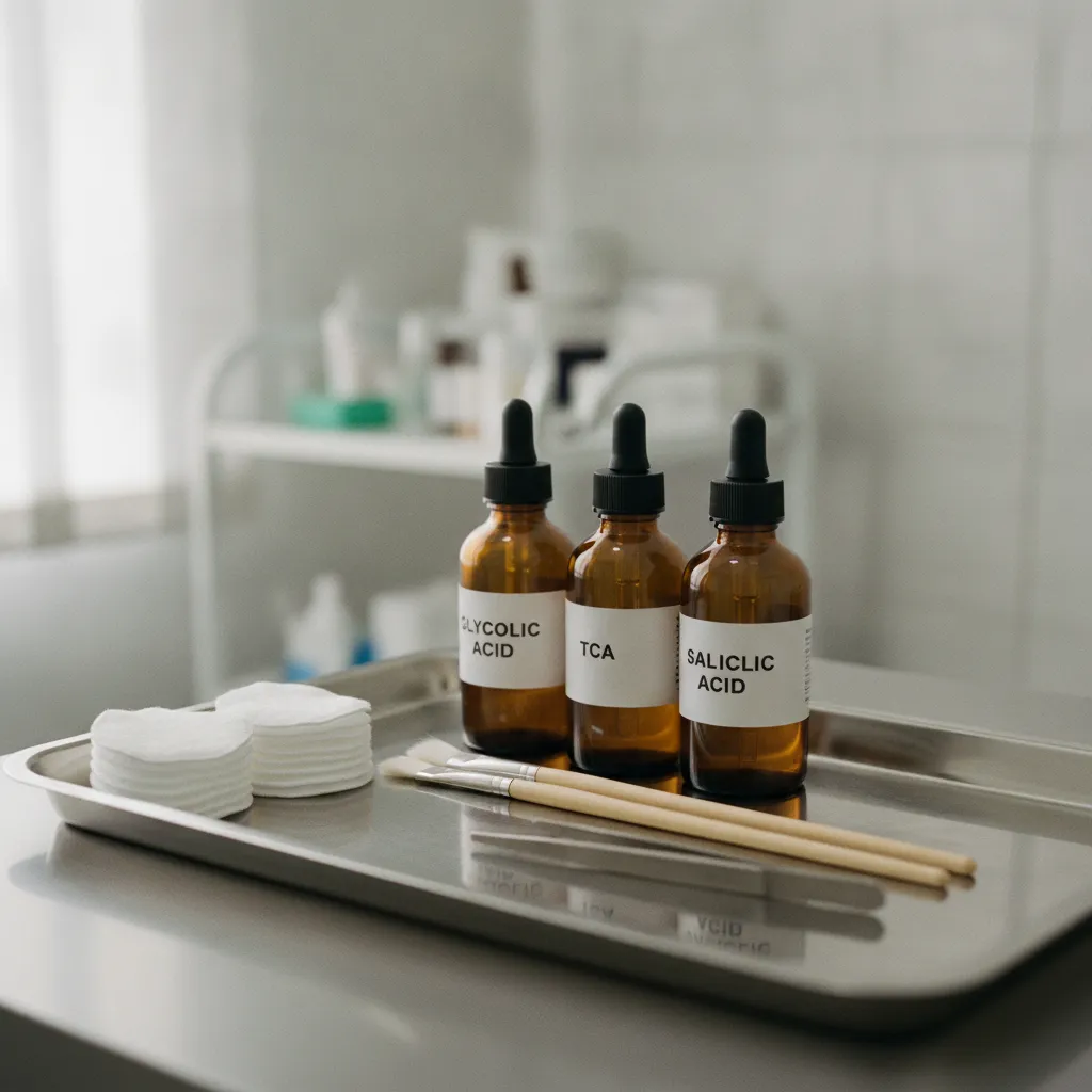 Les différents acides utilisés pour les peelings dermatologiques