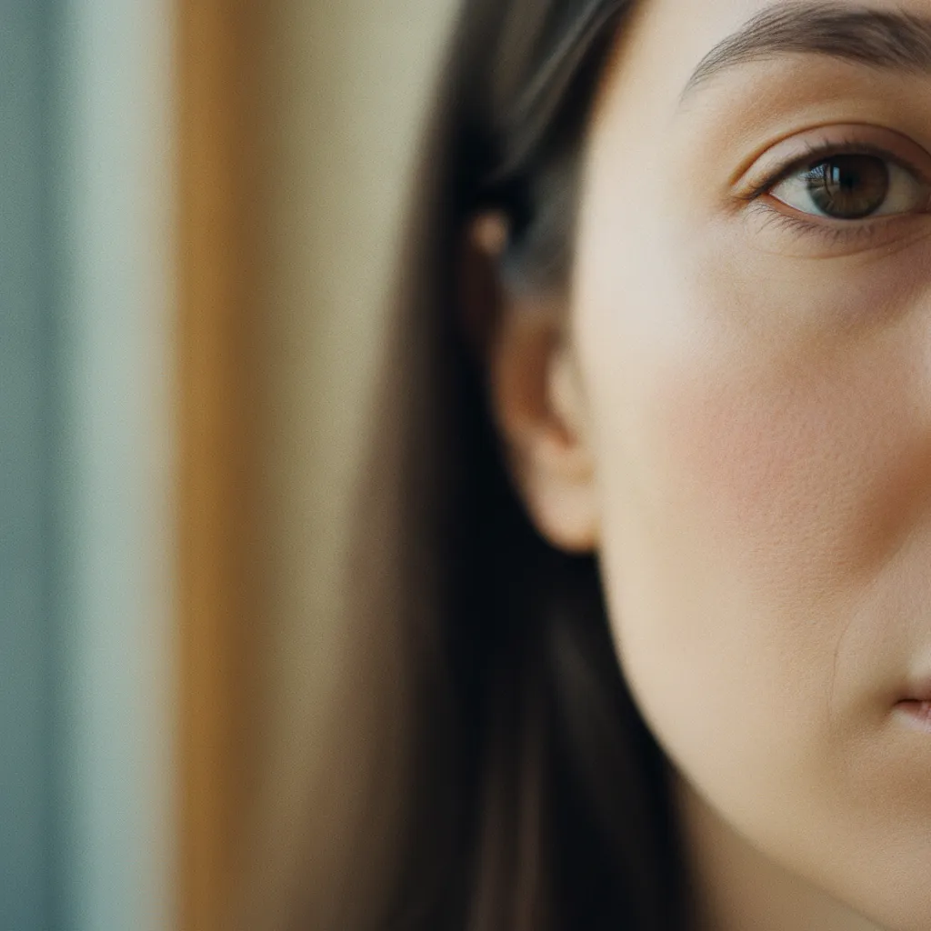 Grain de peau affiné après plusieurs semaines d'utilisation régulière de niacinamide