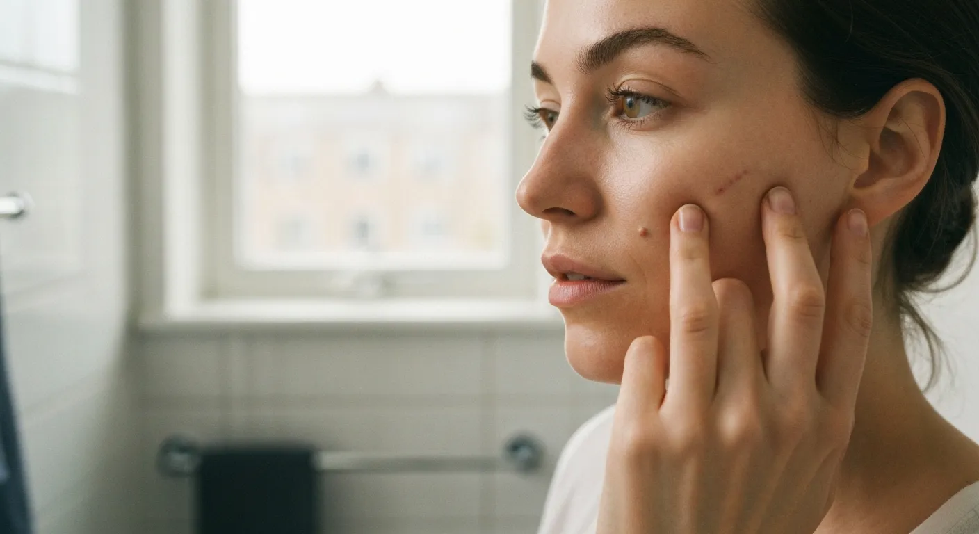 Cicatrice après retrait de grain de beauté au visage : soins, durée et solutions