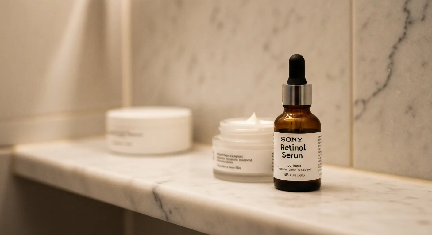 Un sérum au rétinol et une crème hydratante, les deux essentiels pour démarrer sans irritation