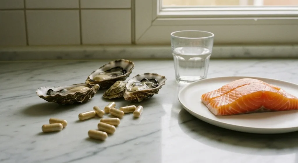 Compléments pour la peau : zinc, oméga 3 et vitamine D en contexte