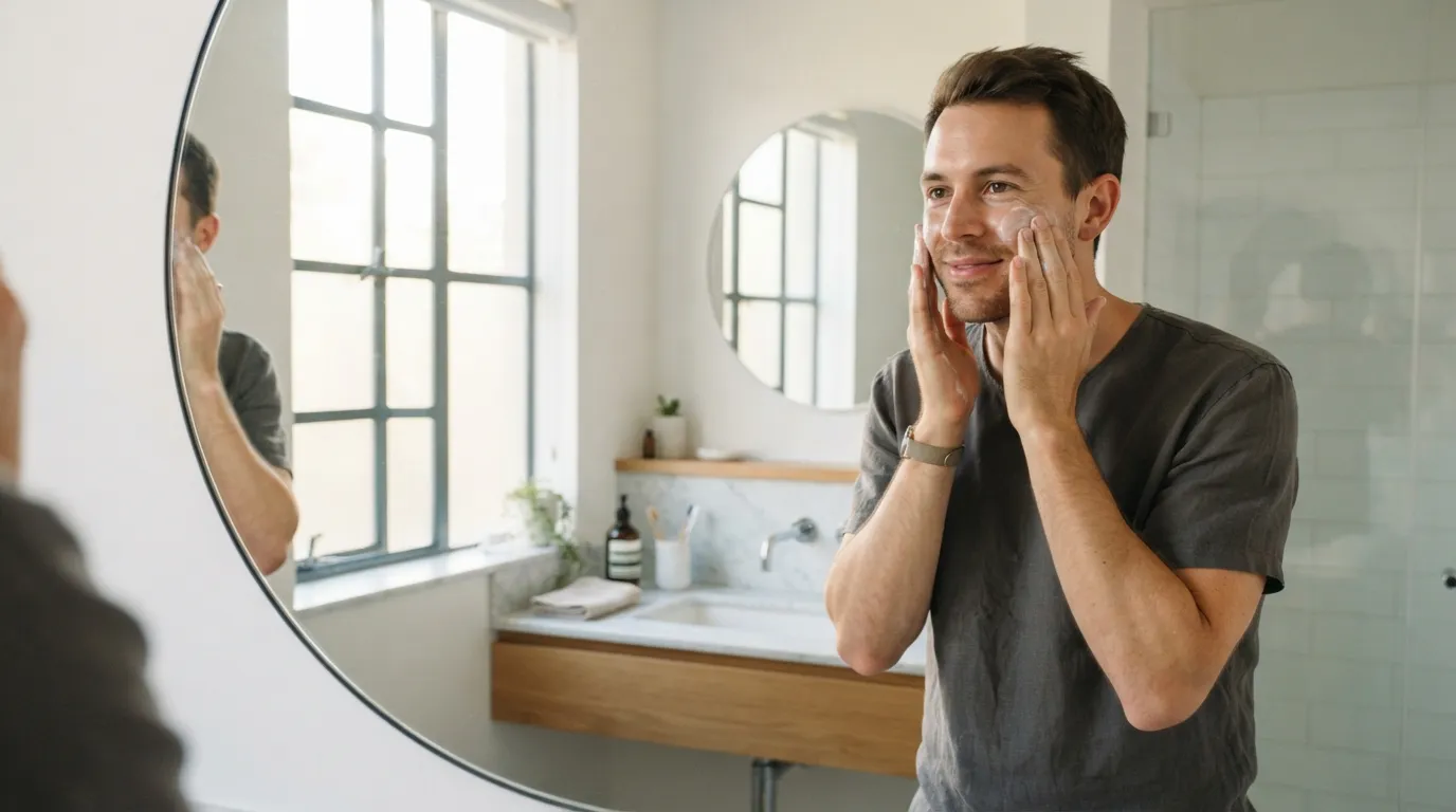 Routine visage masculine : trois gestes simples suffisent pour protéger et hydrater la peau au quotidien